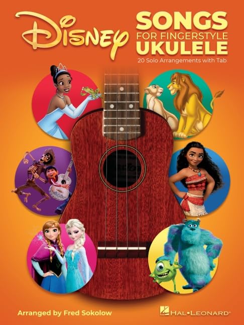 Disney Songs for Fingerstyle Ukulele: 20 Solo Arrangements With Tab, Taschenbuch