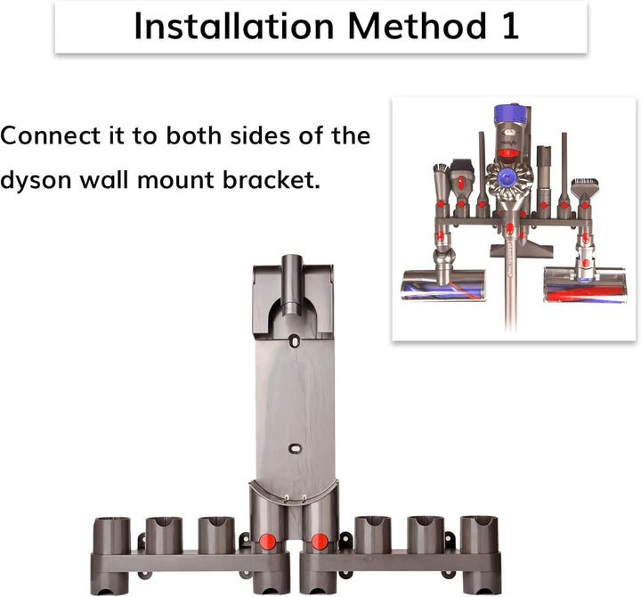 Wandhalterung Zubehörhalter für Dyson Gen5 G5 V15 V12 V11 V10 V8 V7 Staubsaugerzubehör, Dyson Aufsat