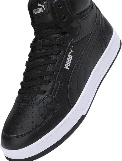 PUMA Unisex Caven 2.0 Mid WTR Sneaker 38.5 EU Puma Black Puma Silver Puma White, 38.5 EU Puma Black