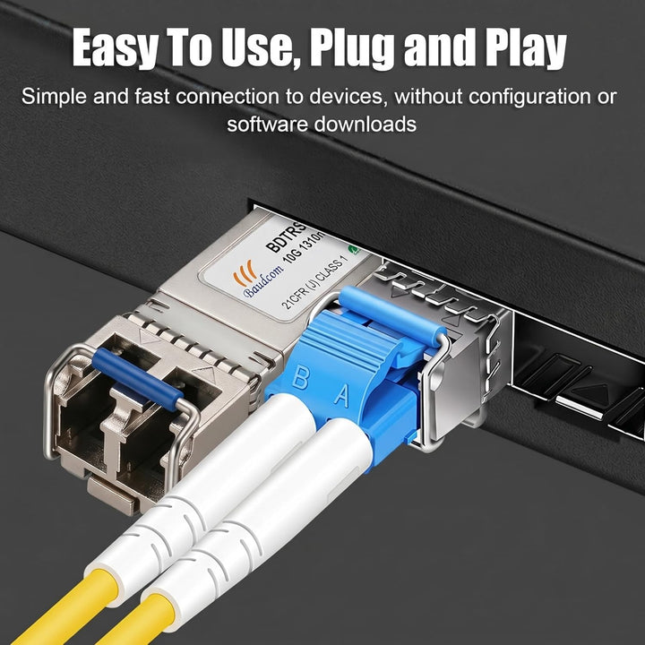 10GBASE-LR SFP+ Transceiver, 10KM, 10G SFP LR Single-Modul, kompatibel mit Cisco SFP-10G-LR MA-SFP-1