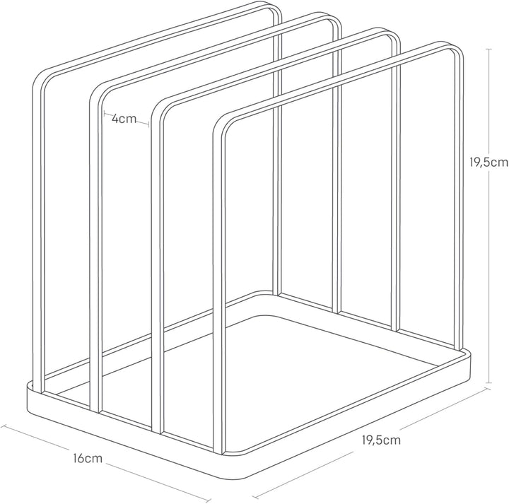 Tray stand - Tower - White One Size Weiss, One Size Weiss