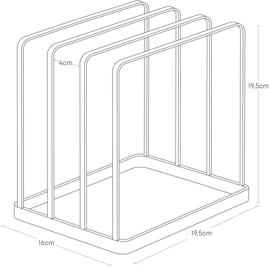 Tray stand - Tower - White One Size Weiss, One Size Weiss