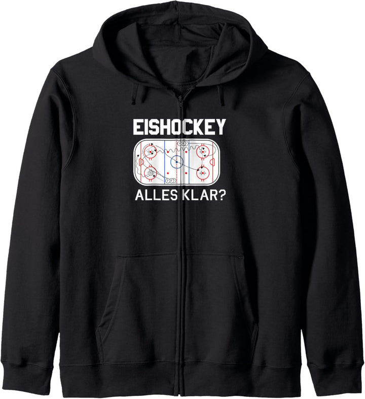 Eishockey Spielfeld Taktik Hockey Eisstadion Eishalle Kapuzenjacke