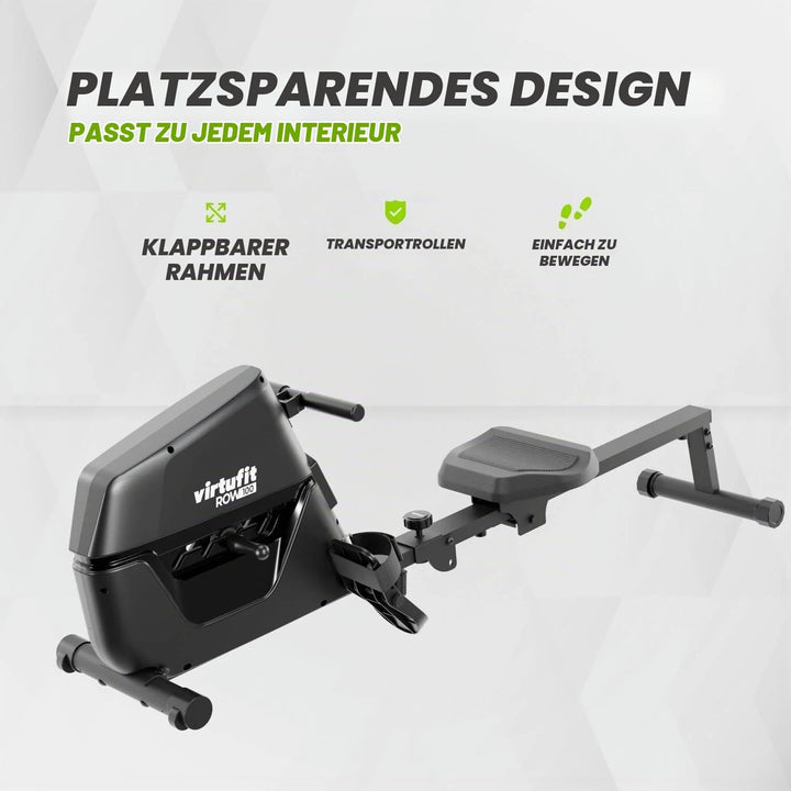 VirtuFit Row 1.0 Klappbar Rudergerät für Zuhause - Rudermaschine