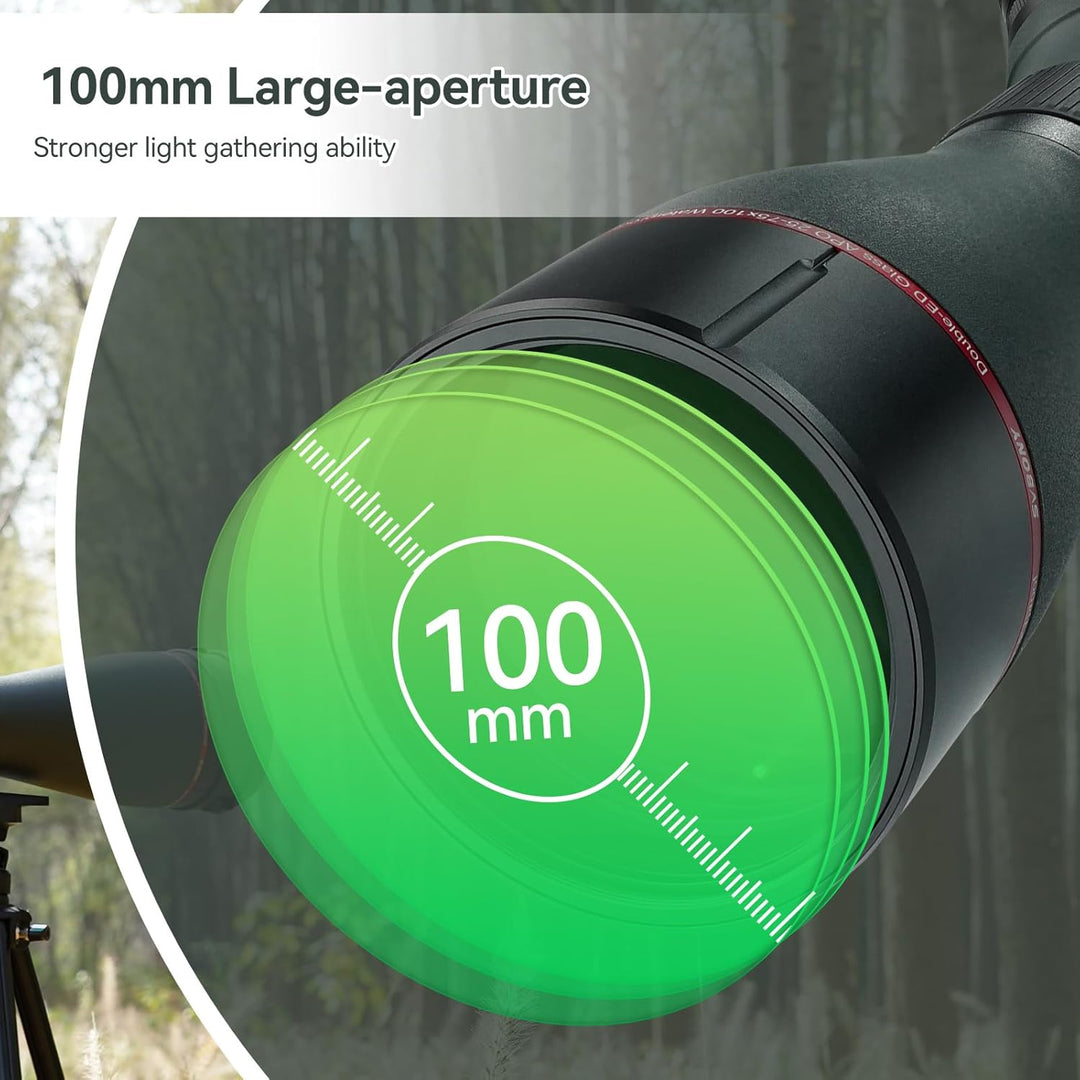 Svbony SA401 APO Spektiv, 25-75x100mm Apochromatisch Duales ED Objektiv FMC, Digiscoping Kompatibel