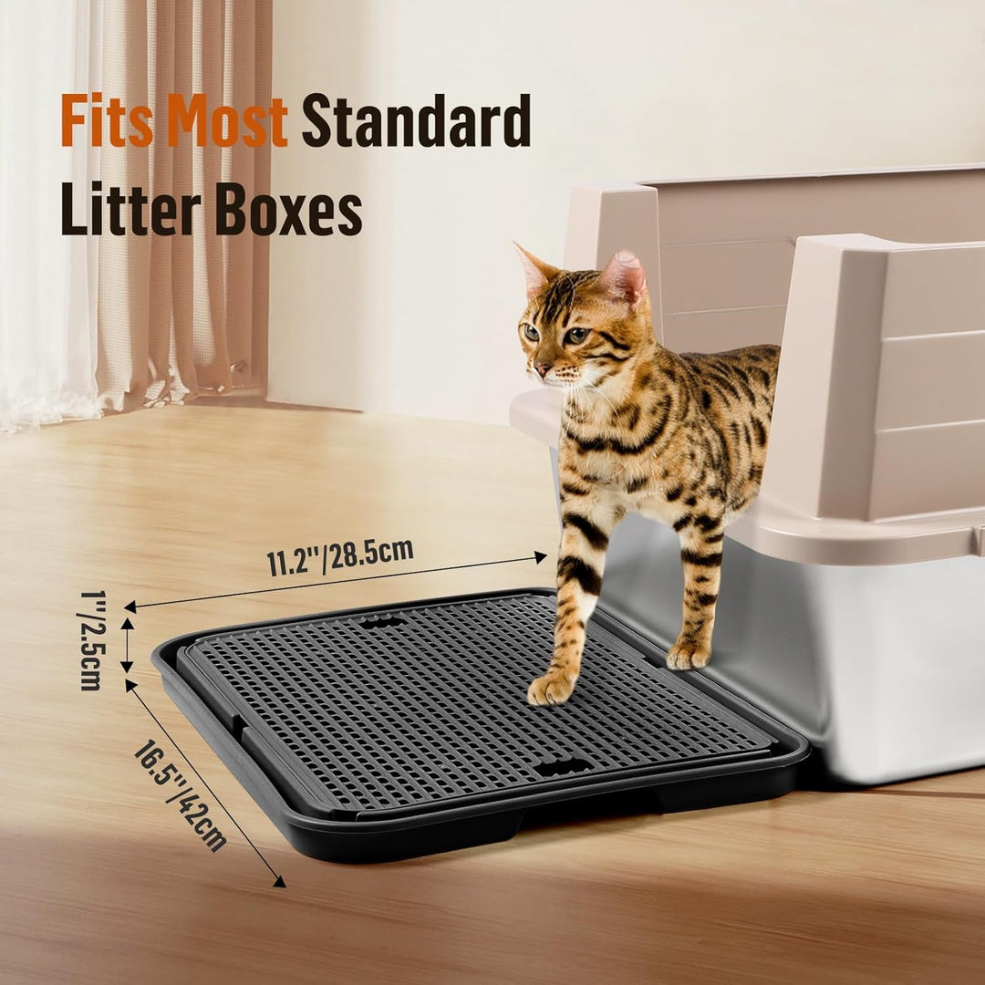 grosse Katzentoilette Rampe Matte, 42x30CM Katzentreppe, Katzenstreu Catcher für automatische selbst