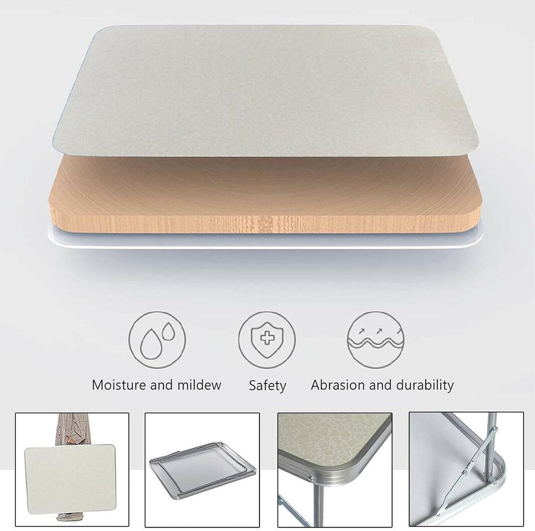 Laptop-Schreibtisch, Bett-Tablett, Tisch mit Griff, Aluminium, faltbar, tragbar, Picknicktisch, Note