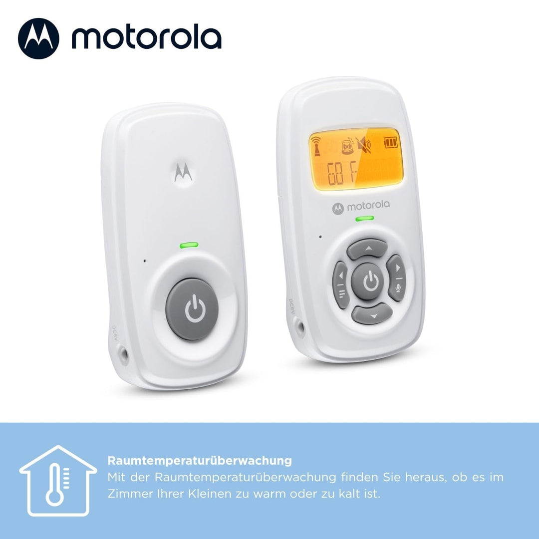 Motorola Nursery AM24 Babyphone Audio - Digitales Babyfon mit DECT-Technologie zur Audio-Überwachung