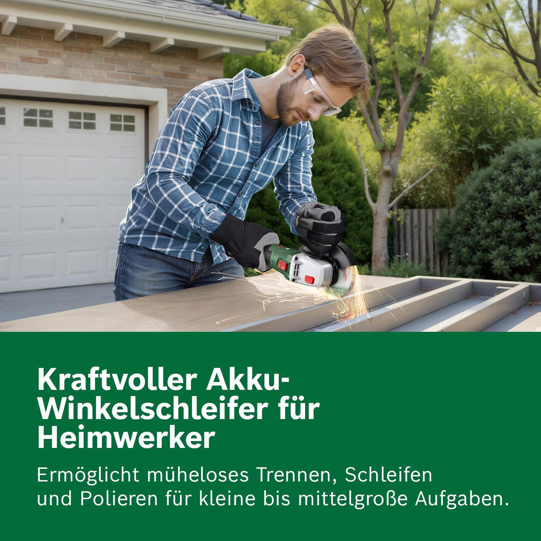 Bosch 18V System Akku-Winkelschleifer PWS 18V-70 (Für kleine bis mittlere Trenn- und Schleifarbeiten
