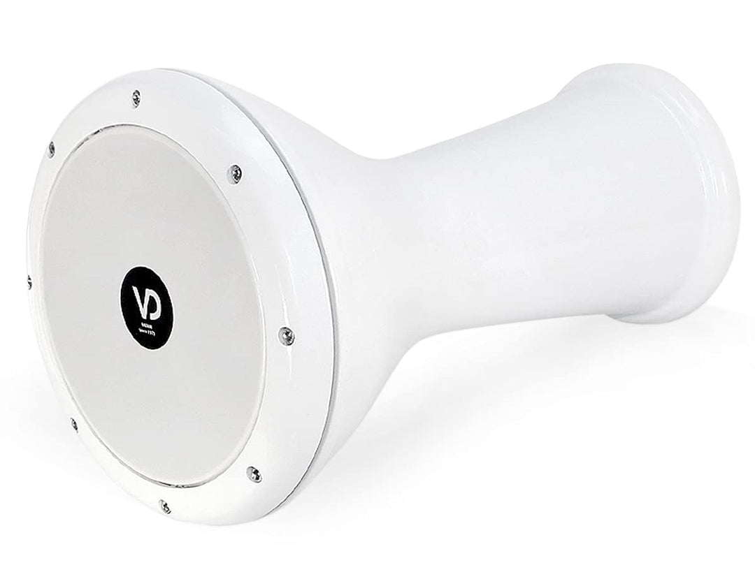 Vatan Solo Darbuka Ägyptische Doumbek Trommel Percussion Drum Schnee Weiss inkl. Zubehör