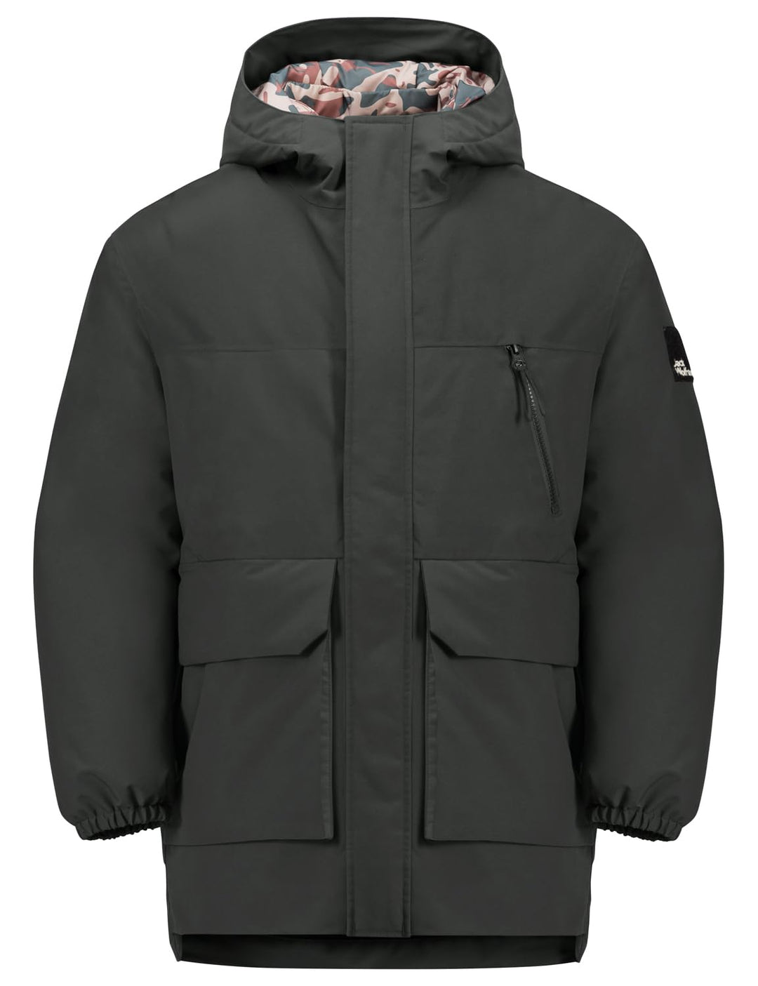 Jack Wolfskin Unisex Kinder Jacket 140 granite black, 140 granite black