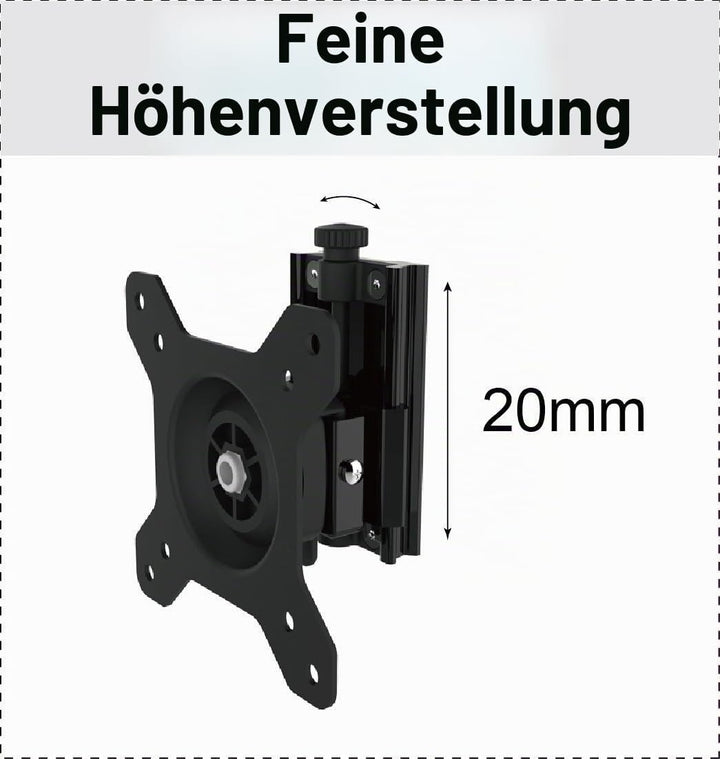 HFTEK 6-Fach Monitorarm - Tischhalterung für 6 Monitore von 15 bis 27 Zoll - VESA 75/100 (MP260C-L),