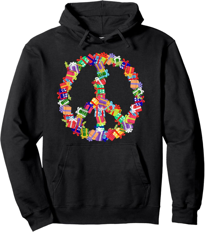 Friedenszeichen Weihnachten Geschenke Geschenke zu glücklich Pullover Hoodie