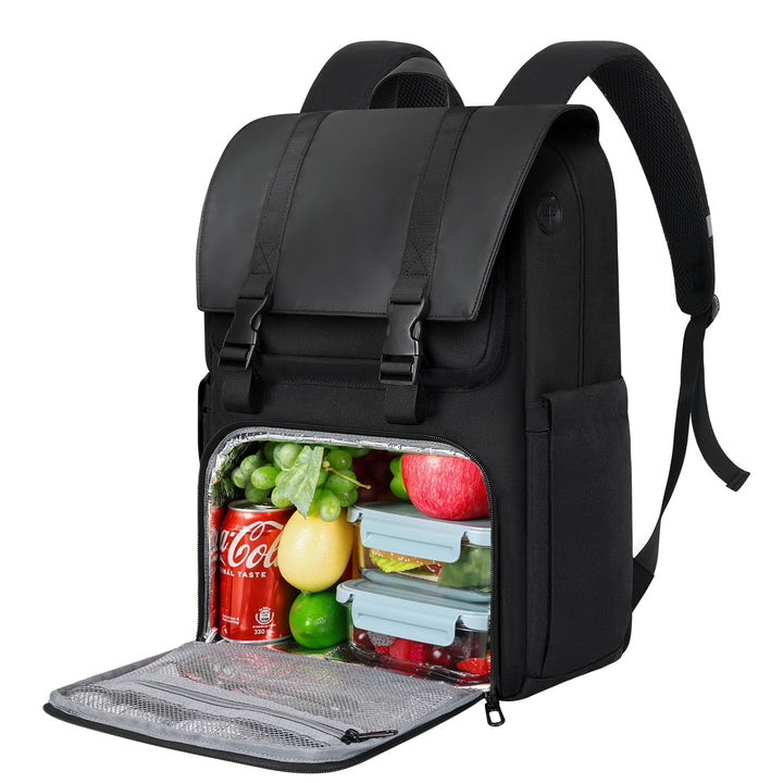 BERTASCHE Lunch Rucksack, Laptop Rucksack 17,3 Zoll mit Isoliertes Kühlfach für Herren und Damen, 2-