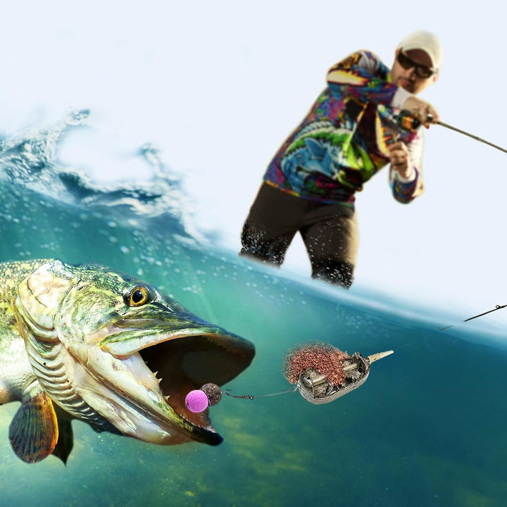 Method Feeders Für Karpfenangeln - Method Feeder Rig Set,Rostfreies Fischfangzubehör Set Für Teich F