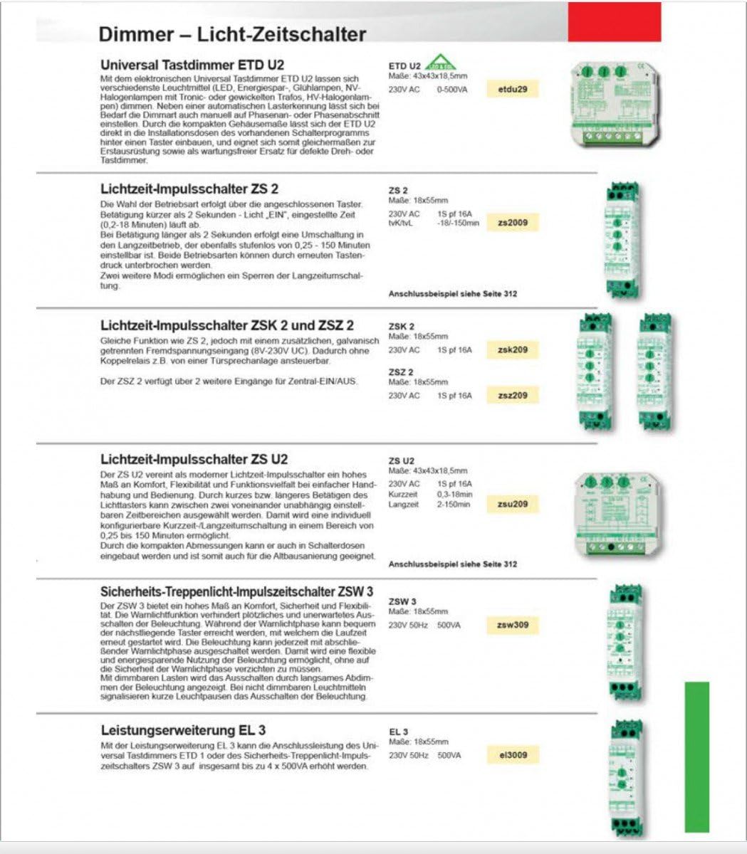 LICHTZEIT-IMPULSSCHALTER SCHALK ZSK2