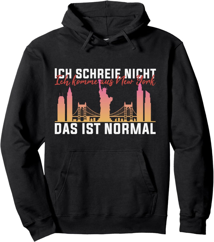 Lustiges Geschenk für Amerikaner USA New York Pullover Hoodie