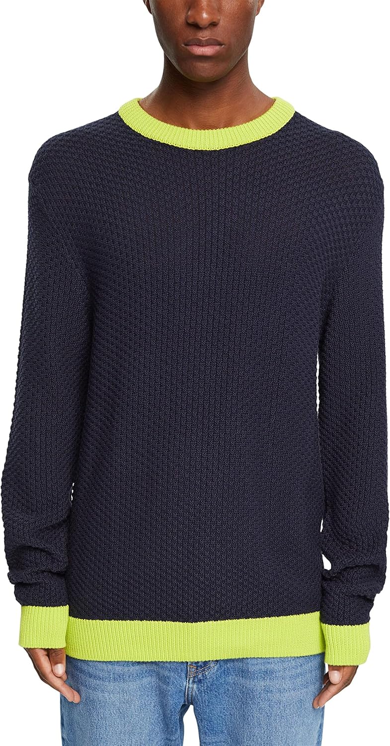 ESPRIT Herren Pullover XS 400/Navy, XS 400/Navy