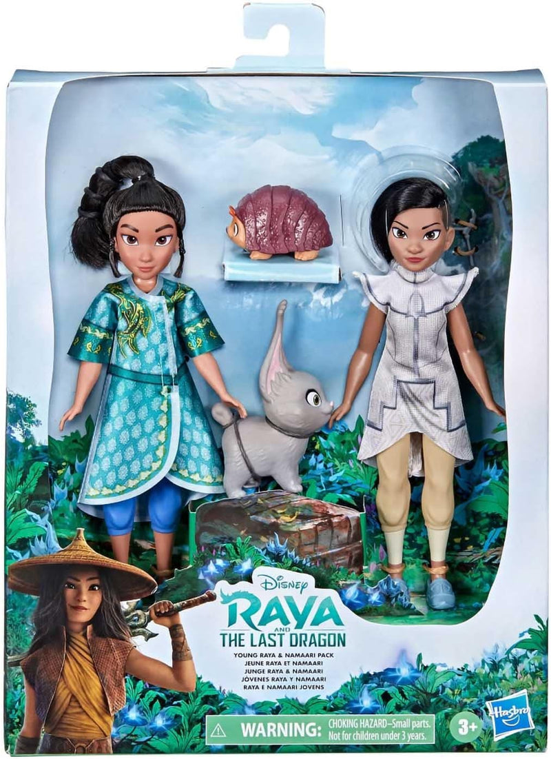 Hasbro Disney Prinzessinnen Raya und der letzte Drache Junge Raya und Namaari Modepuppen 2er-Pack, M