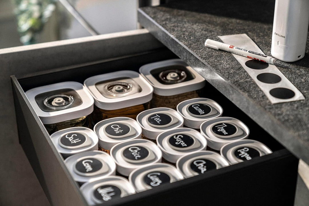 ZWILLING FRESH & SAVE CUBE Gewürzdosen 3-tlg., Grösse XS, Modulare & Stapelbare Vorratsdose, Luftdic