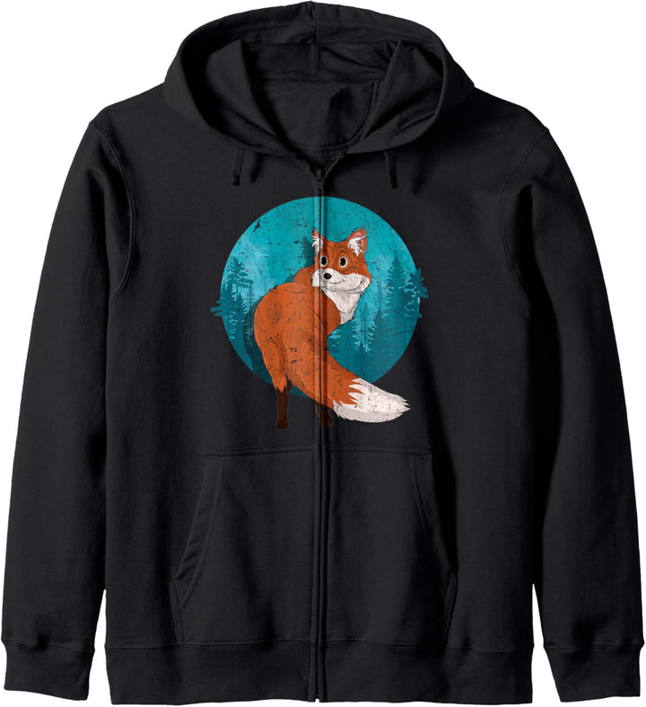 Wald Tier Waldbewohner Tierfreund Tiermotiv Natur Fuchs Kapuzenjacke