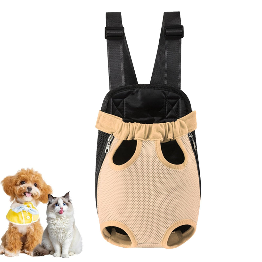 Hunde Rucksack für 5.9-6.8kg, Verstellbare Welpen Haustier Rucksack Hund Tragetasche, Camping und Re