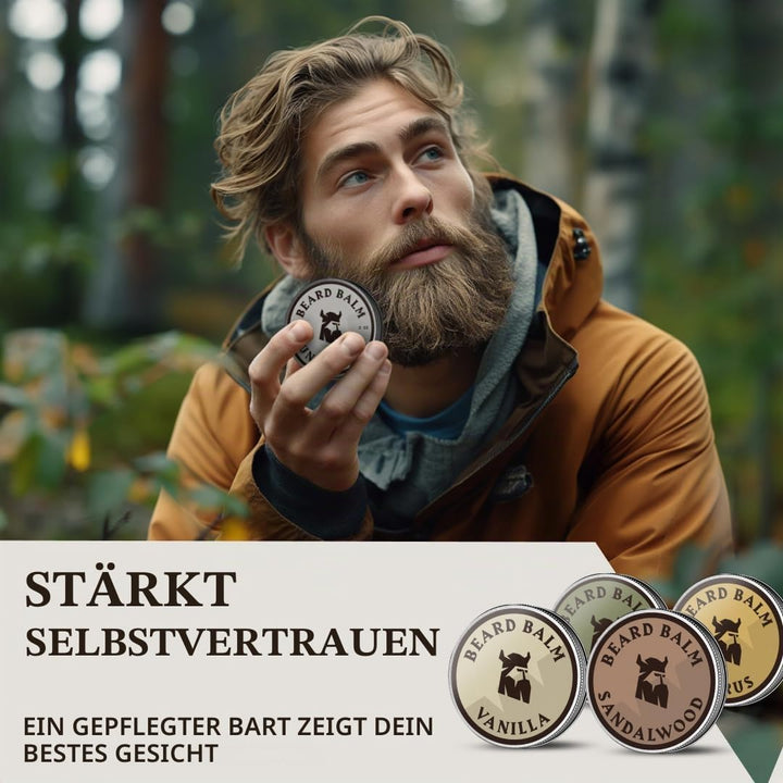 AOVSHEY Bartöl 60ML Beard Oil Bartwuchsöl, Bartwuchsmittel für einen kräftigen Bart, für die Pflege