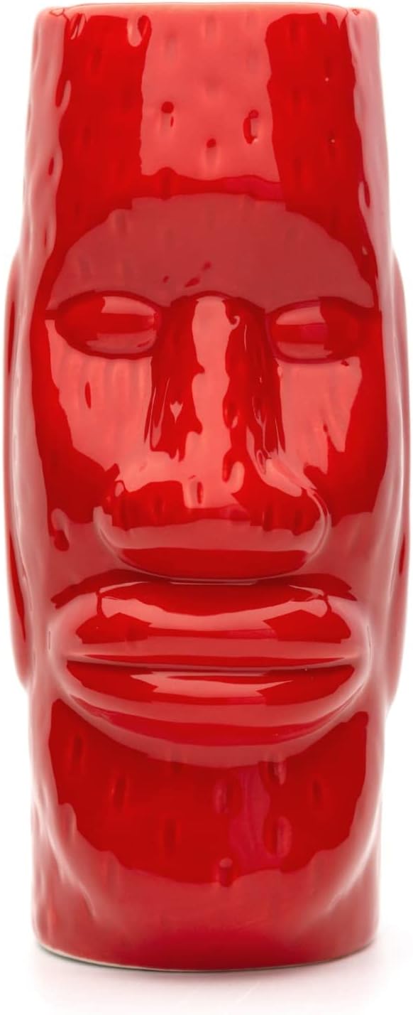 CKB LTD Tiki Keramik Becher 2er Set Farbige Gläser Tassen Grosse Hohe Becher Keramik Cocktailgläser
