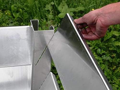 KOMPOSTER Anbauteil 90 x 90 x 80 (Innenmass) aus witterungsbeständigem Aluminium, Metall