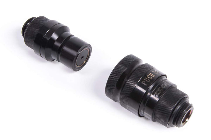 Alphacool 17561 Eiszapfen Schnellverschlusskupplungsset G1/4 AG - Deep Black Anschluss Wasserkuehlun