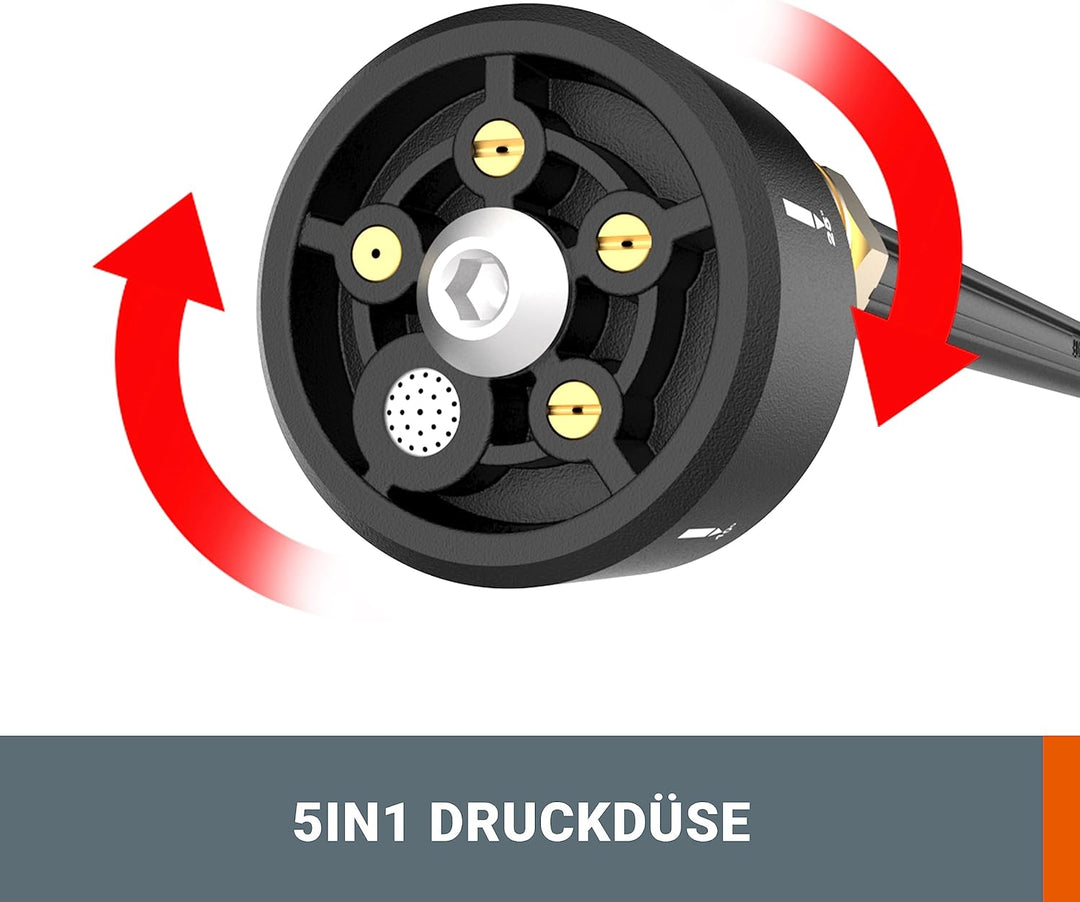 WORX WG620E Akku Hochdruckreiniger Hydroshot 20V – Mobiler Hochdruckreiniger inkl. Multi-Sprühdüse,