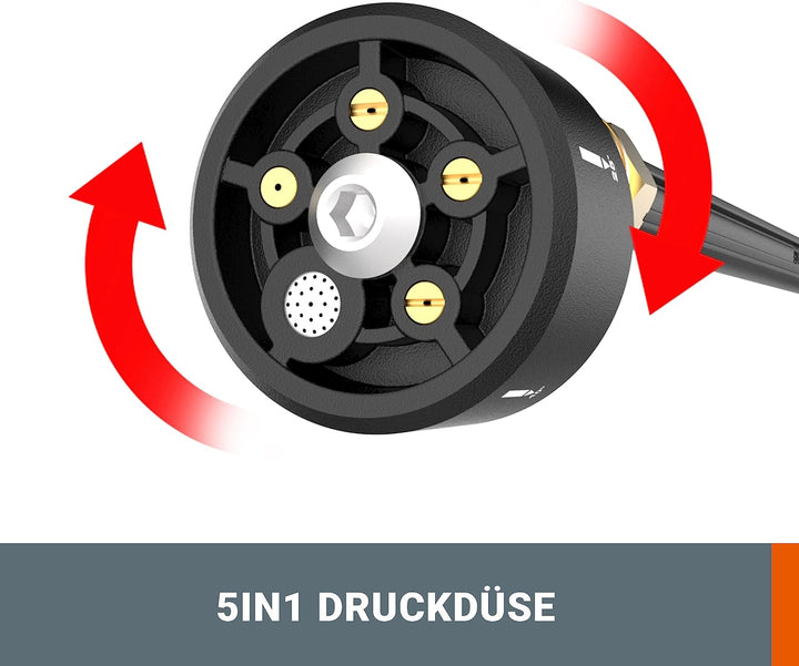 WORX WG620E Akku Hochdruckreiniger Hydroshot 20V – Mobiler Hochdruckreiniger inkl. Multi-Sprühdüse,
