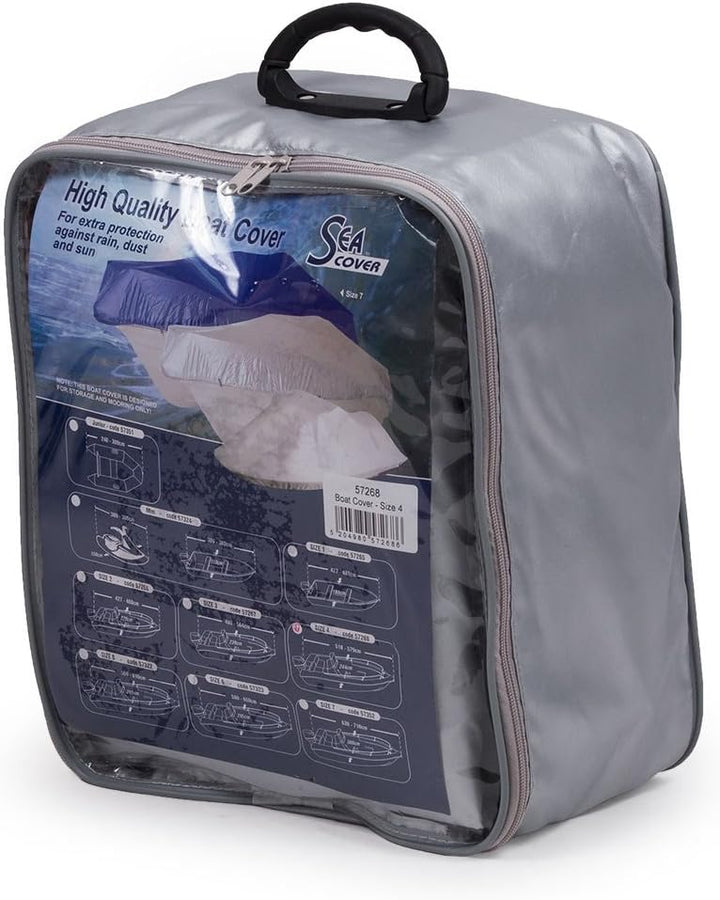 Abdeckplane Gr. 5 für Boot 5,5-6,1 m Länge 2,65 m Breite Silber