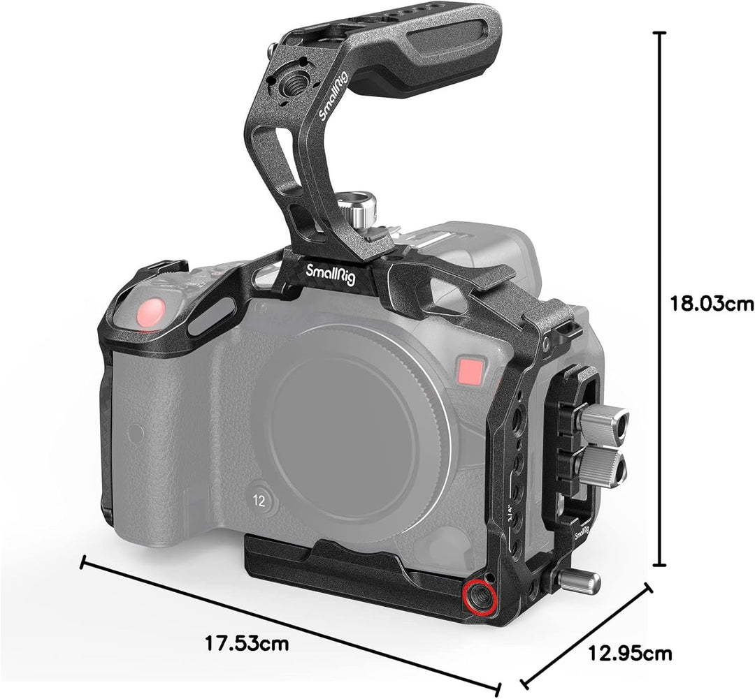 SMALLRIG R5 C Camera Cage Handheld Kit für Canon R5 C mit Oberem Griff, Full Cage, HDMI & USB-C Kabe