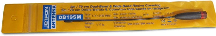 DB-19SM Dual Band VHF/UHF Flexible Antenne für Walkie, SMA Male, 10W, 22 cm