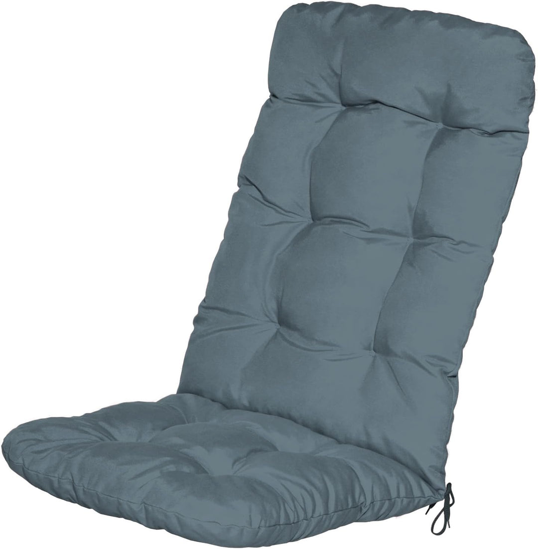 Beautissu Hochlehner Auflage 120x50x8cm - Sitzpolster für Gartenstühle Outdoor Stuhlkissen hoch – Ga