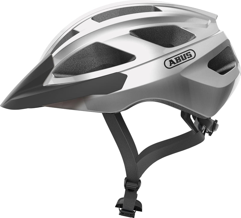 ABUS Rennradhelm Macator - sportiver Fahrradhelm für Einsteiger - auch für Zopfträger/-innen - für D