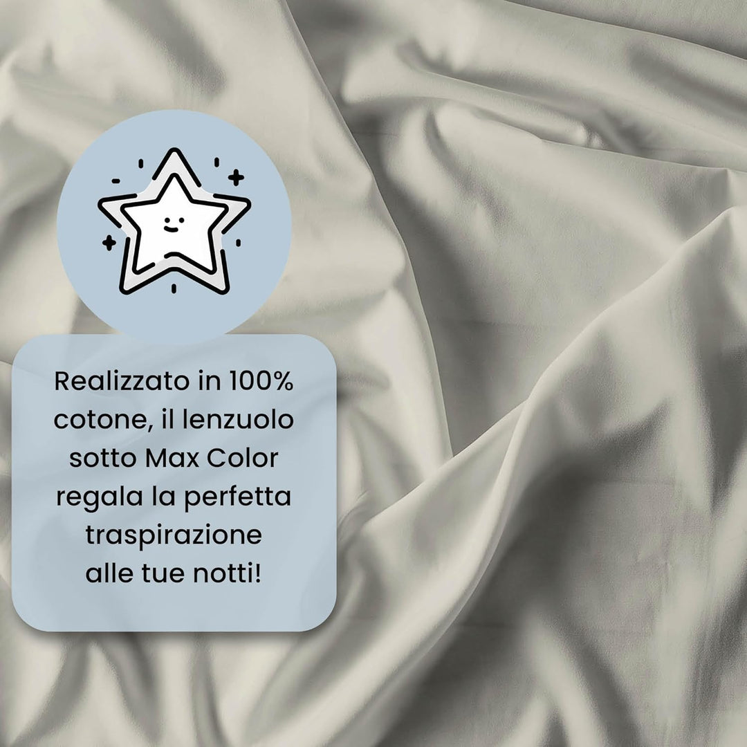 Max color Betttuch 25cm Ecke, Creme, Doppelte Creme Doppelte, Creme Doppelte