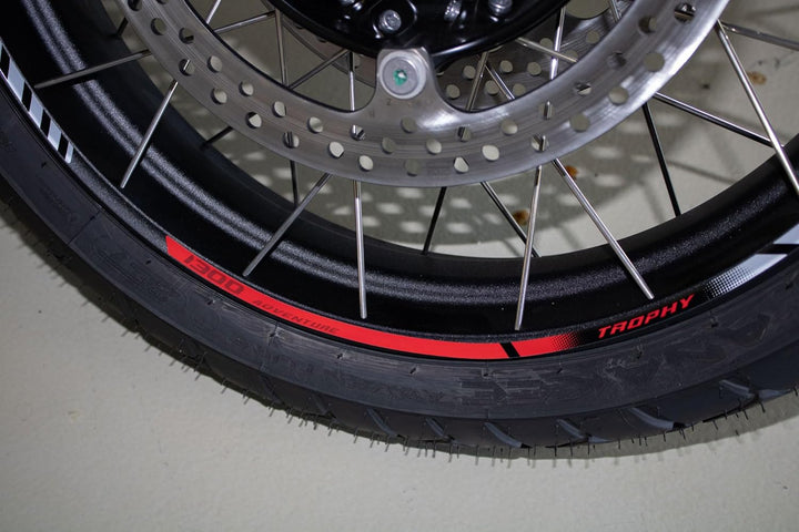kompatibel mit BMW R1300 GS Adventure Racing Red X710169VA Felgenrand Racing Red, Felgenrand Racing