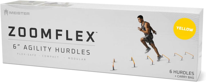 Meister ZoomFlex Agility-Hürden mit Tragetasche – Flex-Safe Modulares Geschwindigkeitstraining Leuch