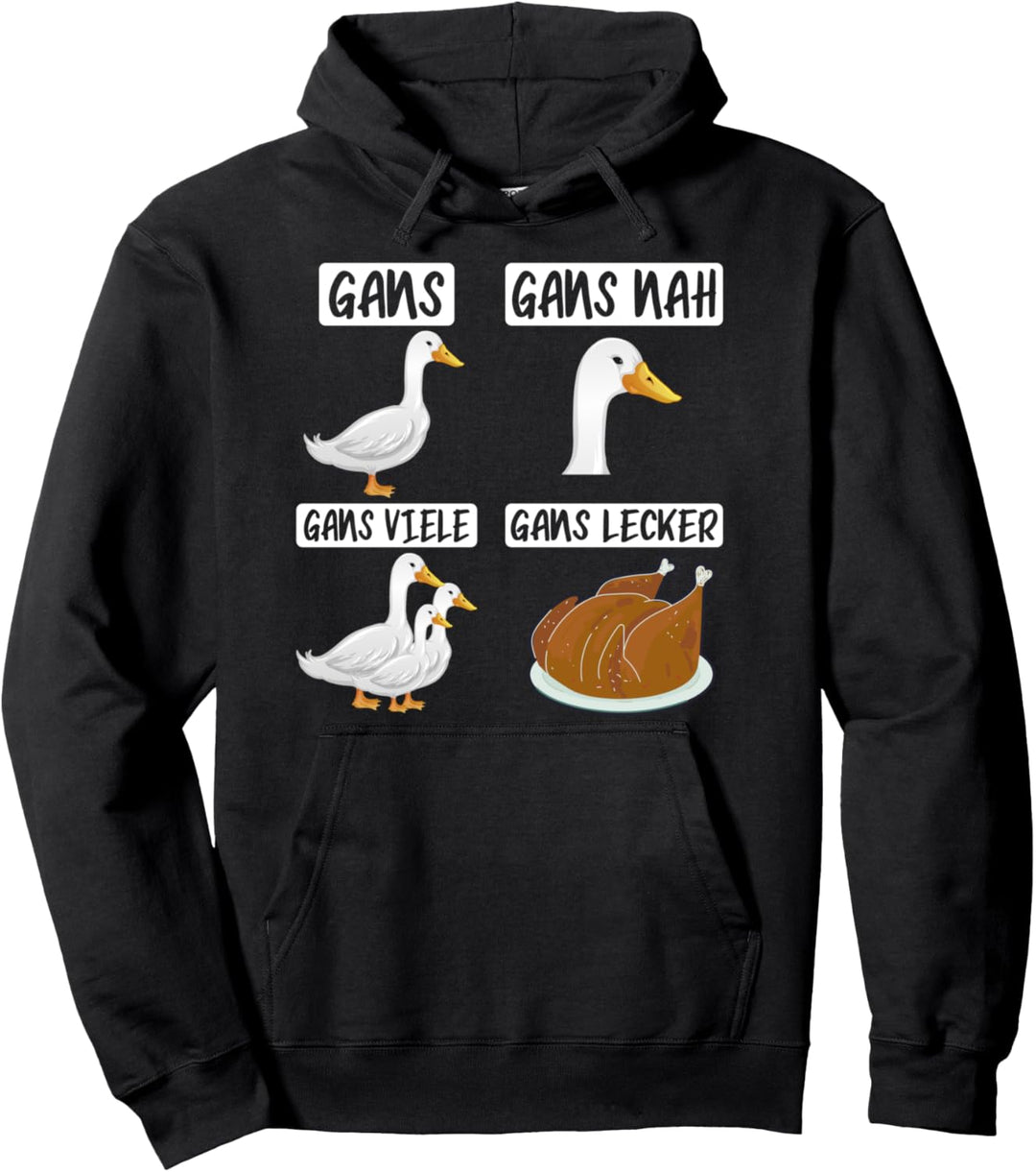 Gans lecker Bauernhof Spruch Landwirtschaft Trecker Biobauer Pullover Hoodie