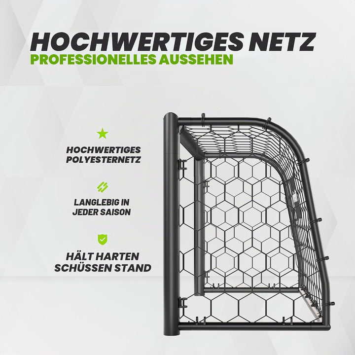 VirtuFit Fussballtor Premium – Heavy Duty Fussballtor 120 × 80 × 60 cm – Robustes Garten-Tor mit wet