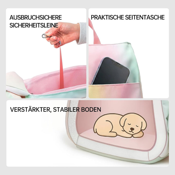 Haustier Tragetasche für kleine Hunde und Katzen, leichte, gepolsterte Reisehandtasche, Tragetasche