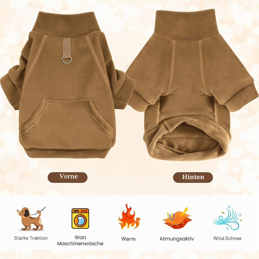Mosukoirl Hundepullover Hund Hoodie Haustier Warme Mäntel Baumwolle Sweatshirts Hund Kleidung mit Ta