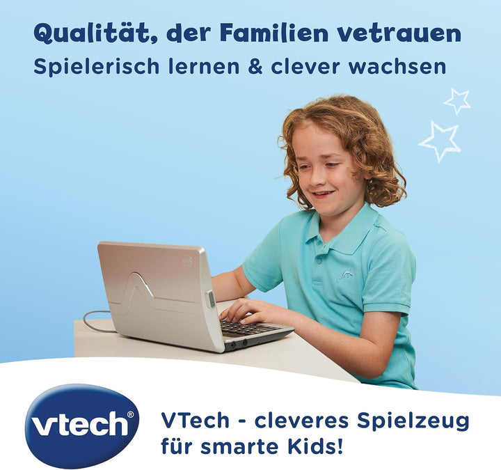 VTech Genio Lernlaptop XL – Lerncomputer mit grossen 7"-LCD-Bildschirm mit Internetzugang, Textprogr