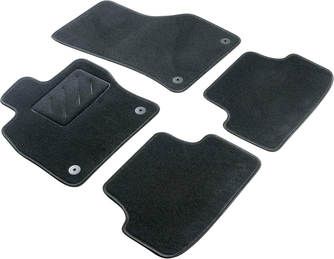 WALSER Auto Teppiche kompatibel mit VW Golf V 10/2003-07/2010, VW Jetta III 09/2004-12/2013, 100% pa