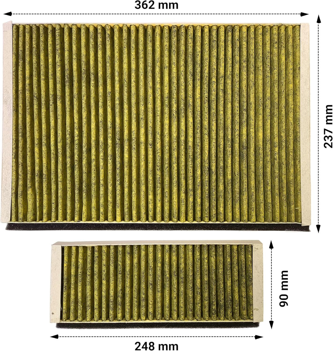 VIOKS Aktivkohlefilter 2er Set Ersatz für Bosch Siеmens Neff Constructa 11041790 11018700 DWZ0AK0A0