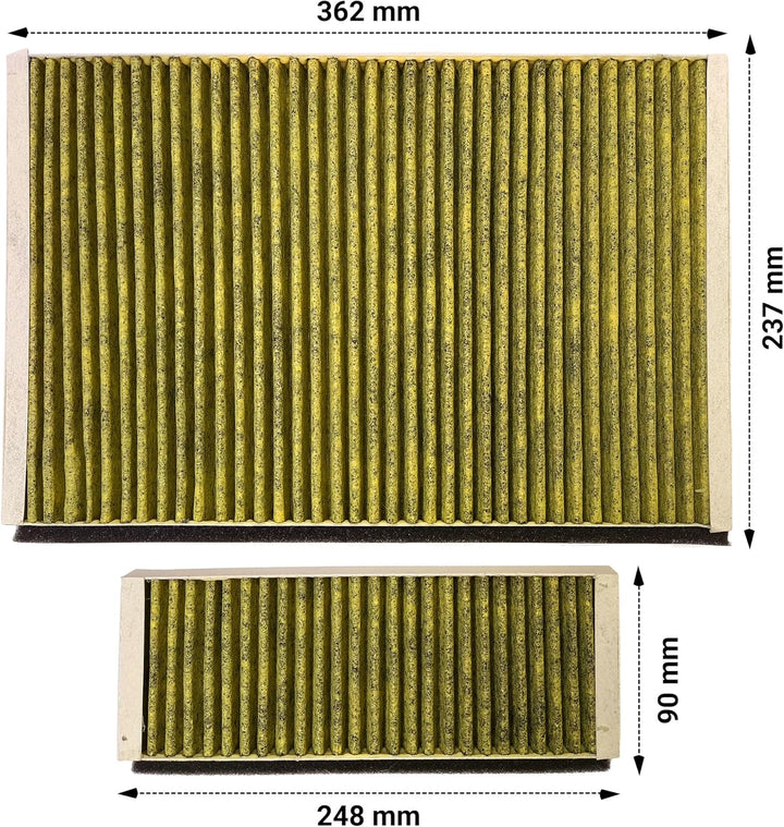 VIOKS Aktivkohlefilter 2er Set Ersatz für Bosch Siеmens Neff Constructa 11041790 11018700 DWZ0AK0A0