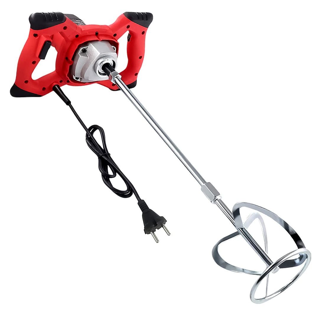 BriSunshine Mörtelrührer Rührgerät (2100W, 0-800r/min Drehzahl, 6 einstellbaren Geschwindigkeiten, A