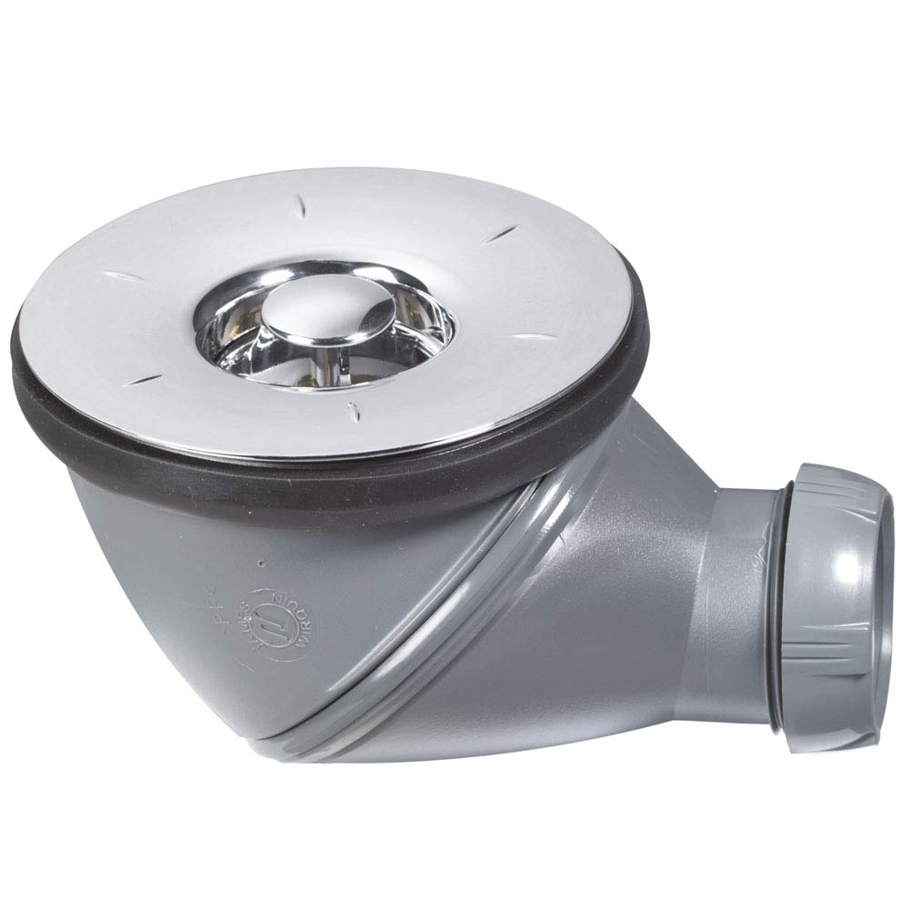 Wirquin James 34230004 Duschabfluss, passend für verschiedene Positionen, Durchmesser: 9 cm, Abgangd